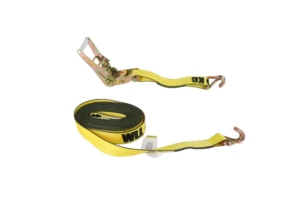 10-Pack 2" x 30' Ratchet Strap with Wire Hooks - 3333lb WLL