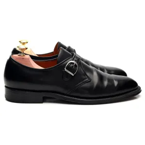 '1655' Black Cordovan Leather Monk Strap UK 7.5 US 8 D
