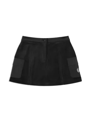 Adele Velour Skirt- Black Beauty