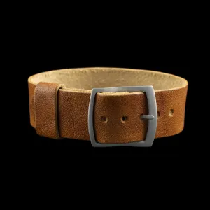Adjustable One-Piece Leather Watch Strap, Vintage 401