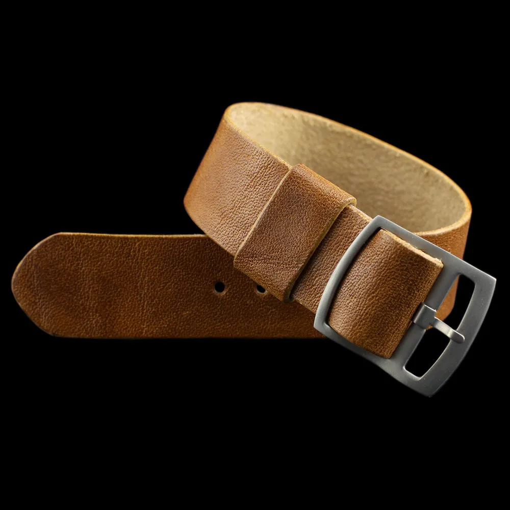 Adjustable One-Piece Leather Watch Strap, Vintage 401