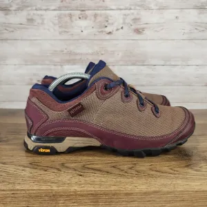 Ahnu Women's Sugarpine II Lowtop Waterproof Hiking Shoes Purple Brown Size 8