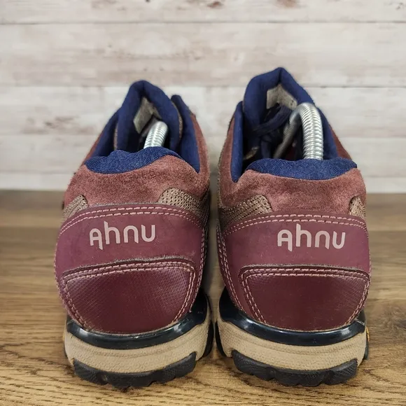 Ahnu Women's Sugarpine II Lowtop Waterproof Hiking Shoes Purple Brown Size 8