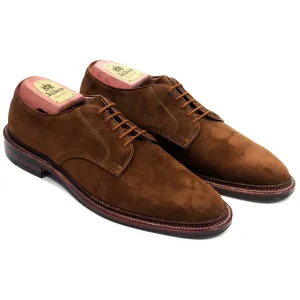Alden 29336F Plain Toe Blucher in Snuff Suede