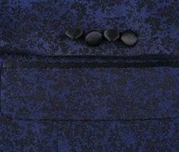 Alessandro Vitello by Renoir Dark Blue Slim Fit Tuxedo Blazer 290-6