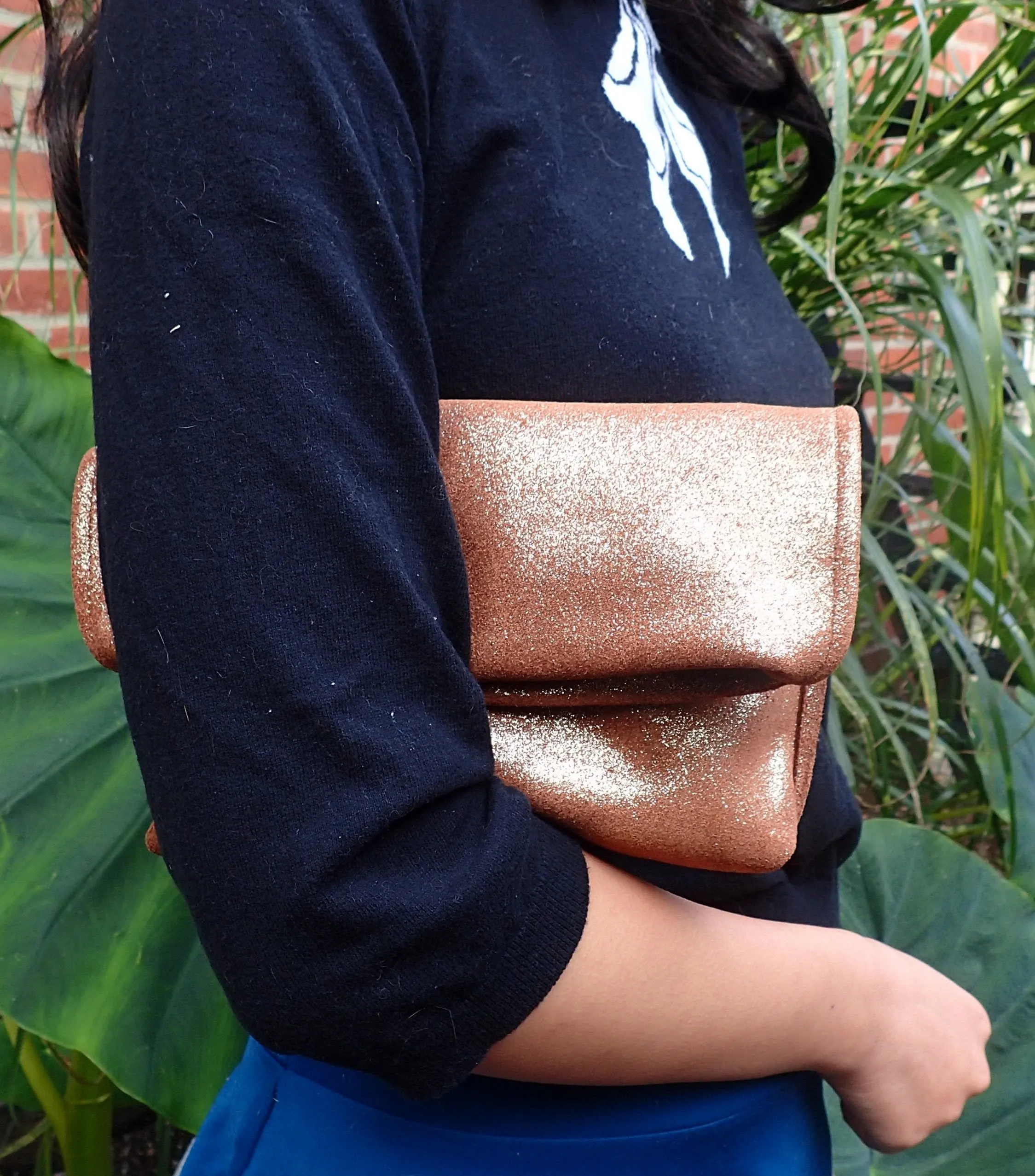 Alexa Clutch Brandy Sparkle