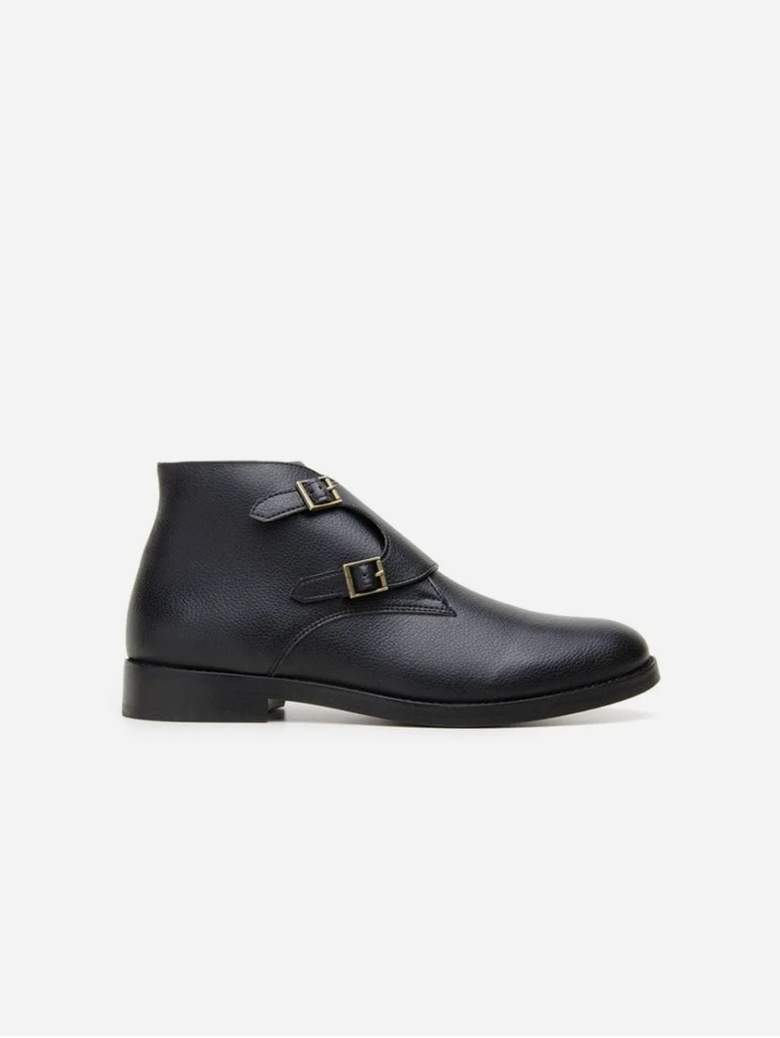 Ambassador Vegan Leather Buckle Boots | Multiple Colours
