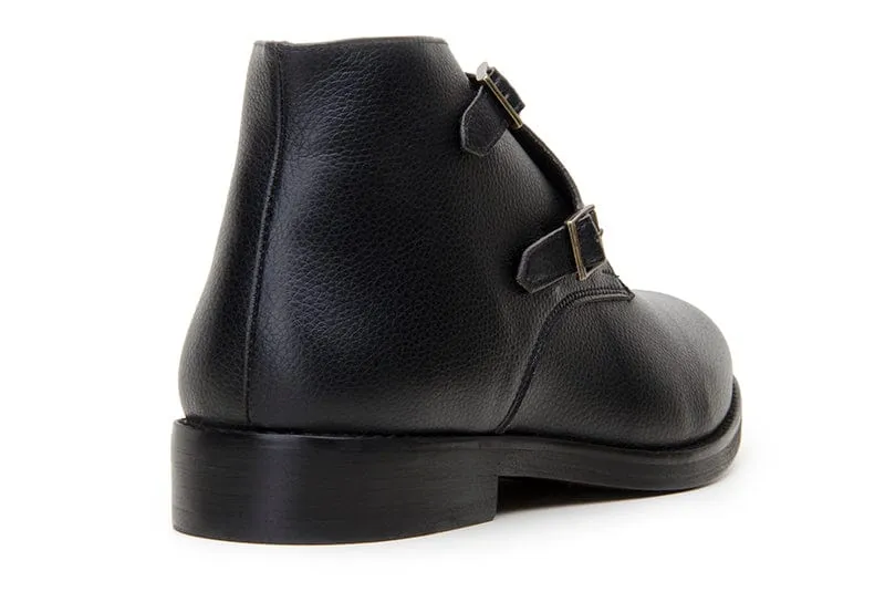 Ambassador Vegan Leather Buckle Boots | Multiple Colours