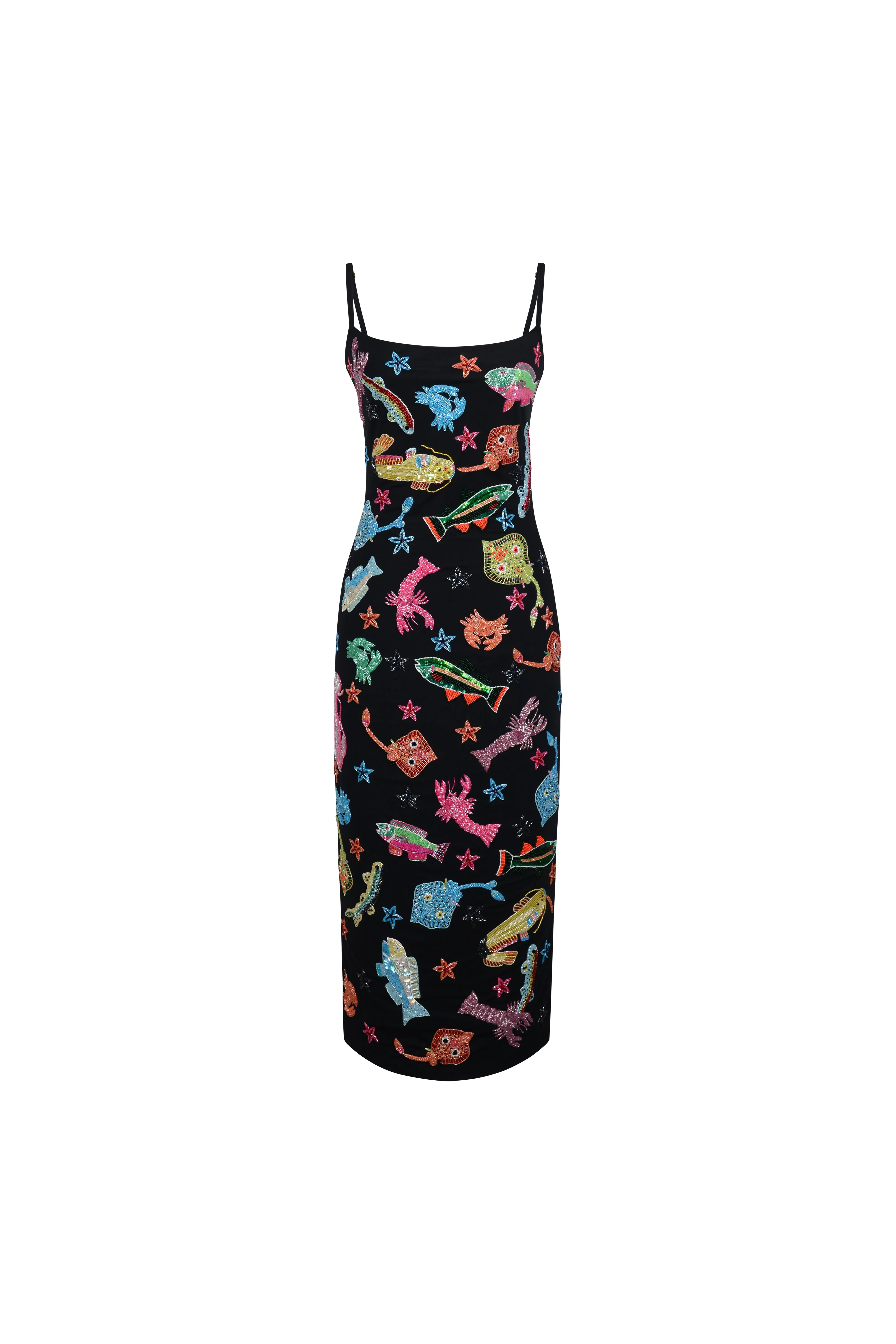 Arizona Hand Beaded Midi Dress