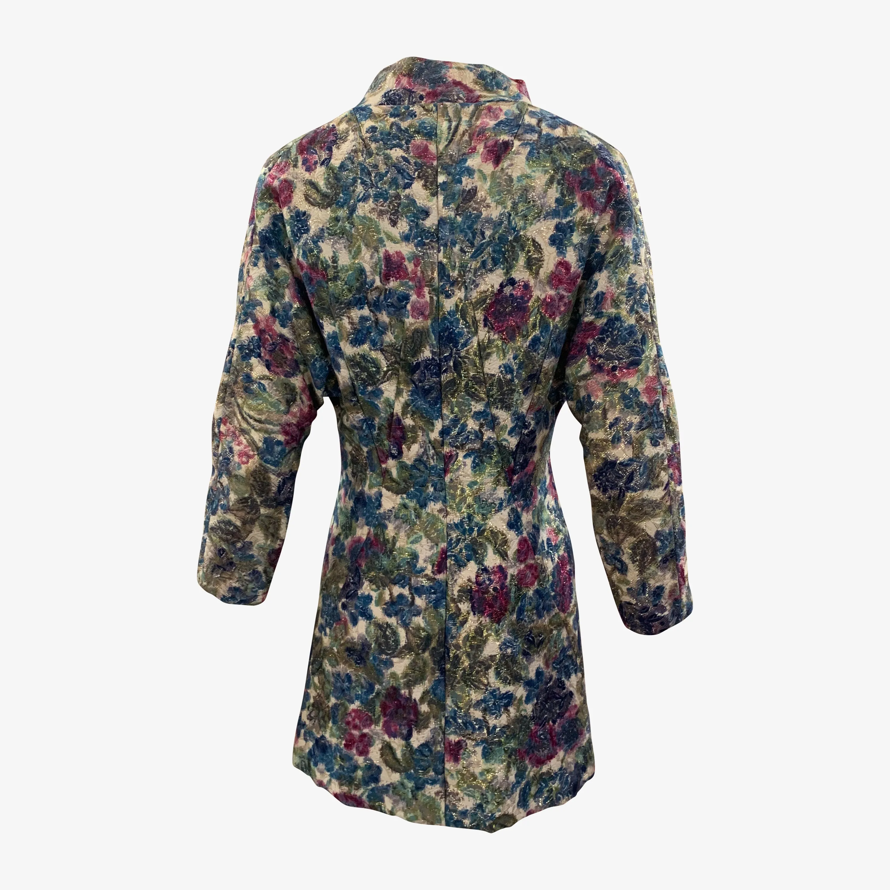 Arnold Scaasi 60s Attribution Luxe Brocade Metallic Evening Jacket