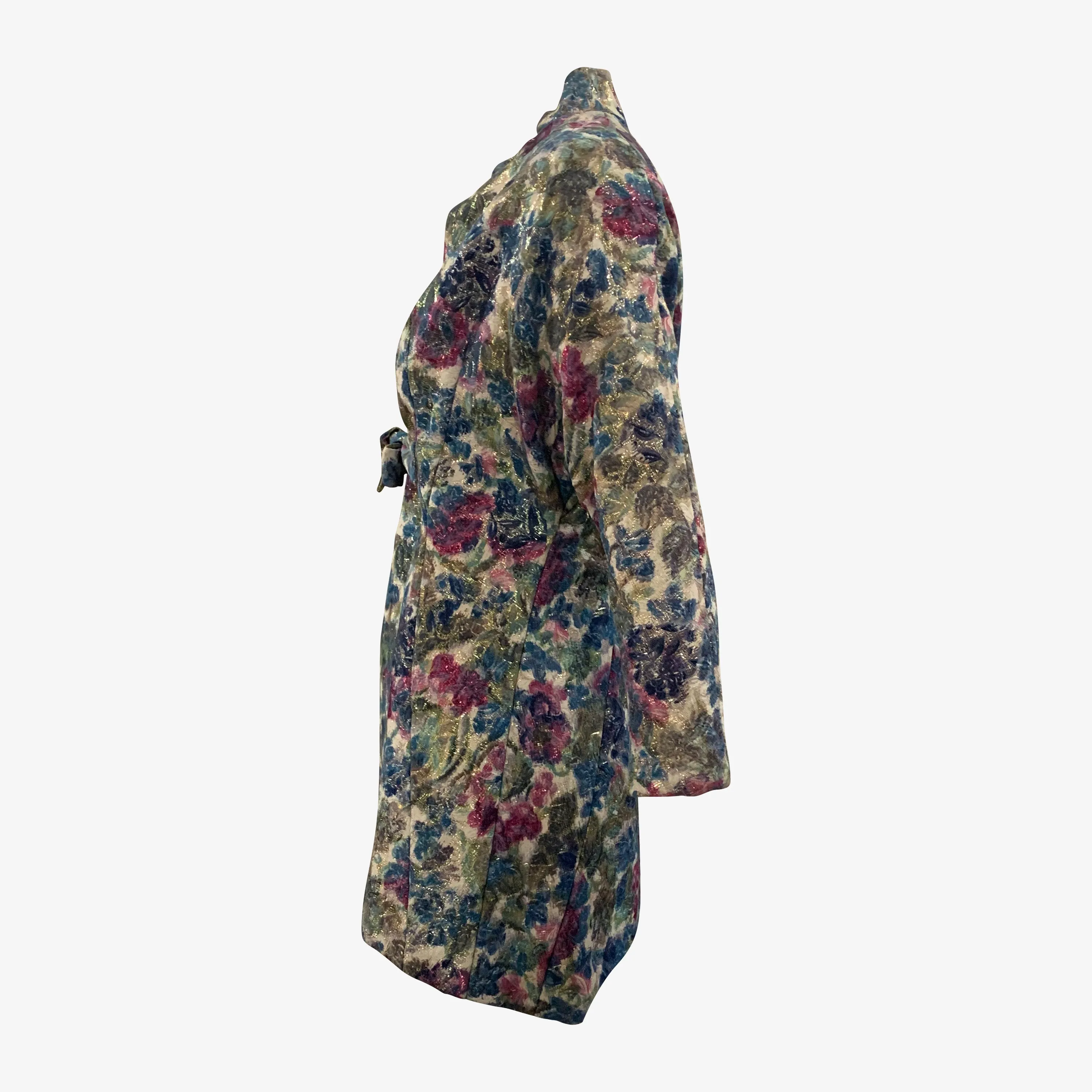 Arnold Scaasi 60s Attribution Luxe Brocade Metallic Evening Jacket