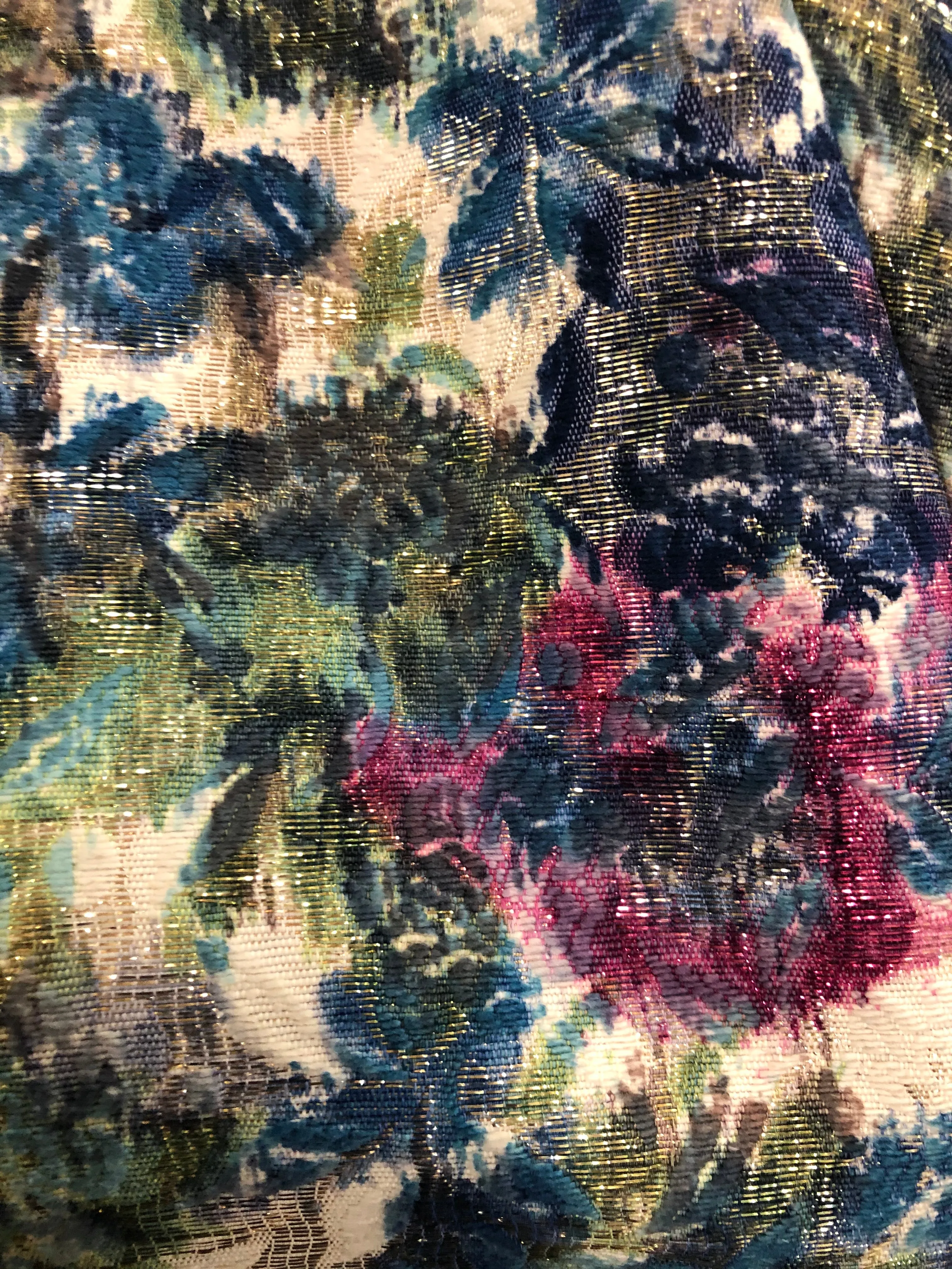 Arnold Scaasi 60s Attribution Luxe Brocade Metallic Evening Jacket