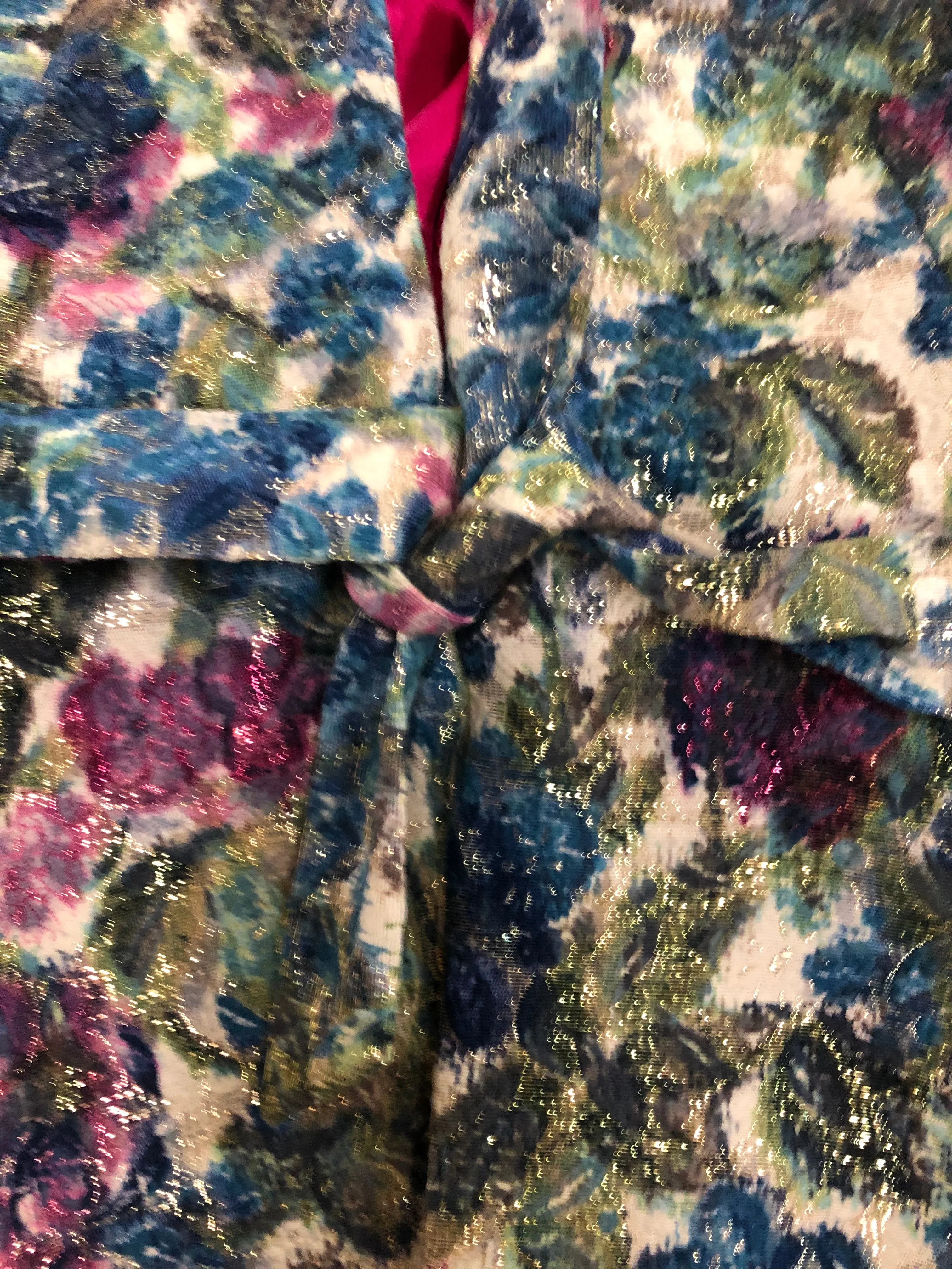 Arnold Scaasi 60s Attribution Luxe Brocade Metallic Evening Jacket