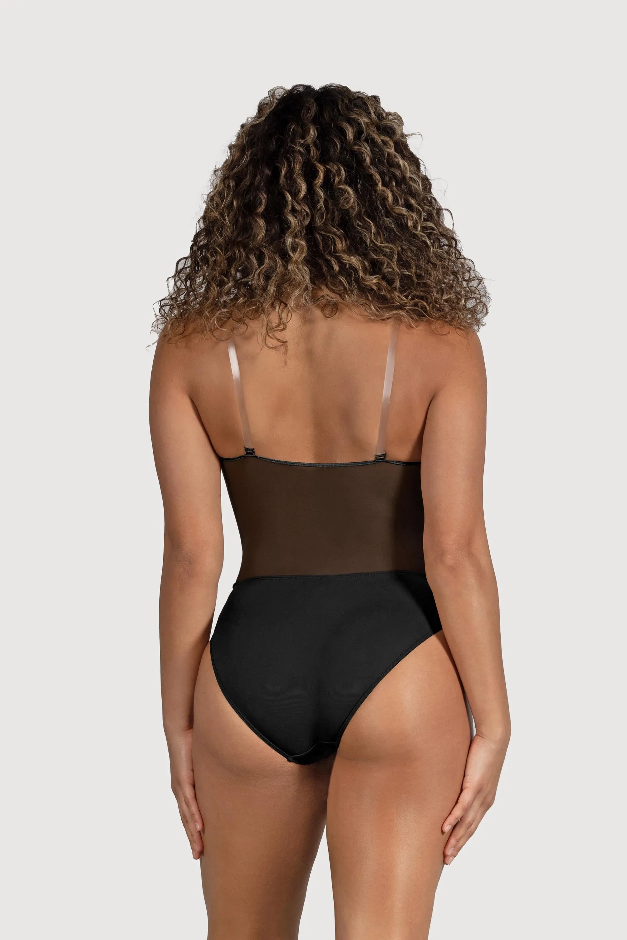 B53377 - Bloch Cordelia Mesh Panel Womens Body Liner