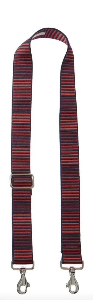 BAG STRAP HORIZONTAL STRIPES - RED