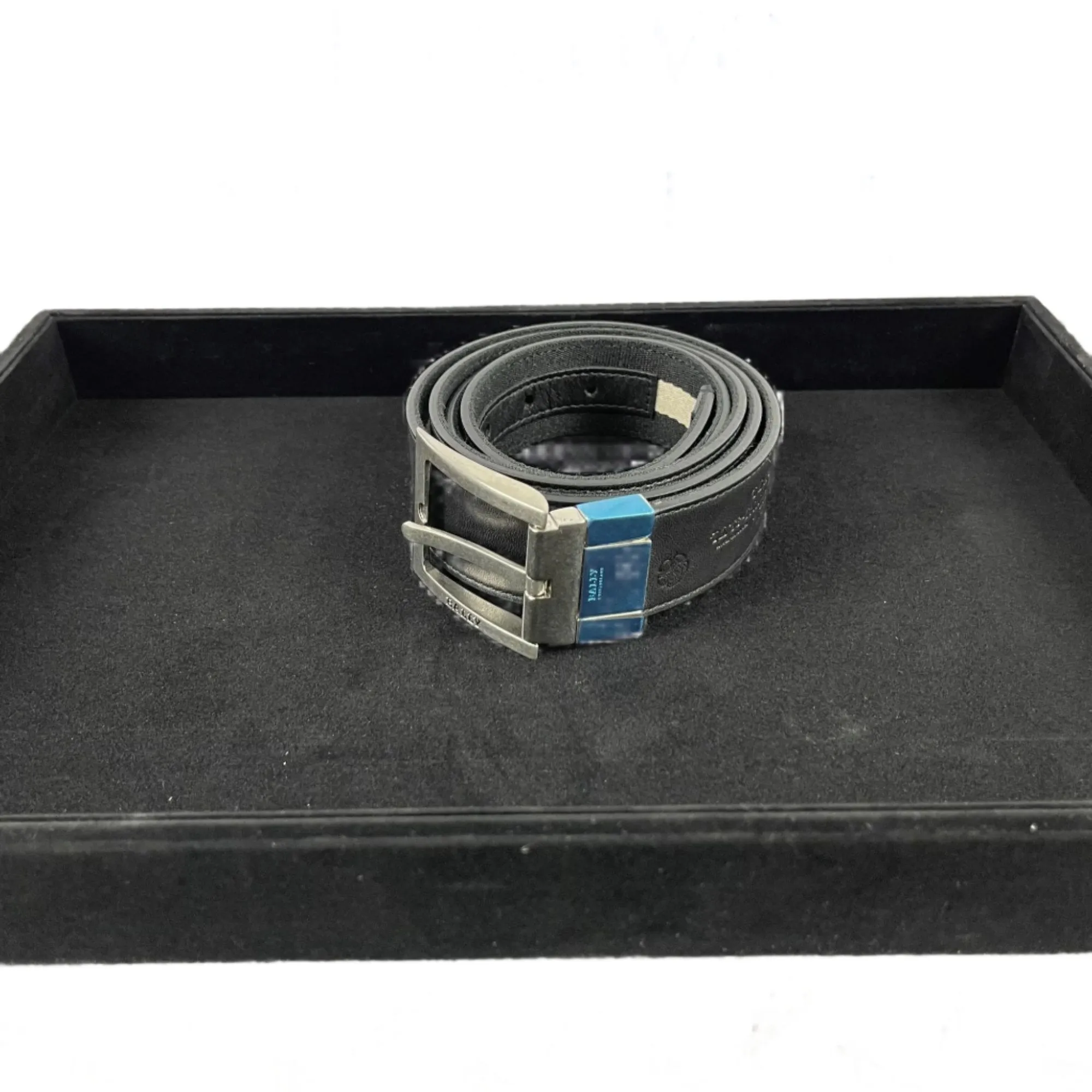 Bally Tonni Black Leather Reversible Belt