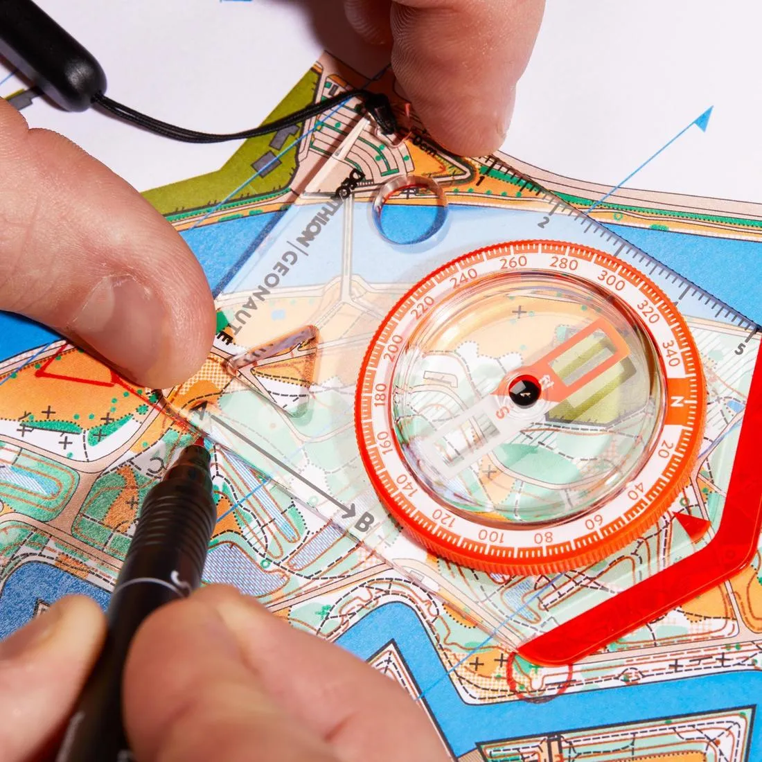BEGIN 100 BASEPLATE ORIENTEERING COMPASS