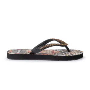 BLACK DAMASCO SLIPPER