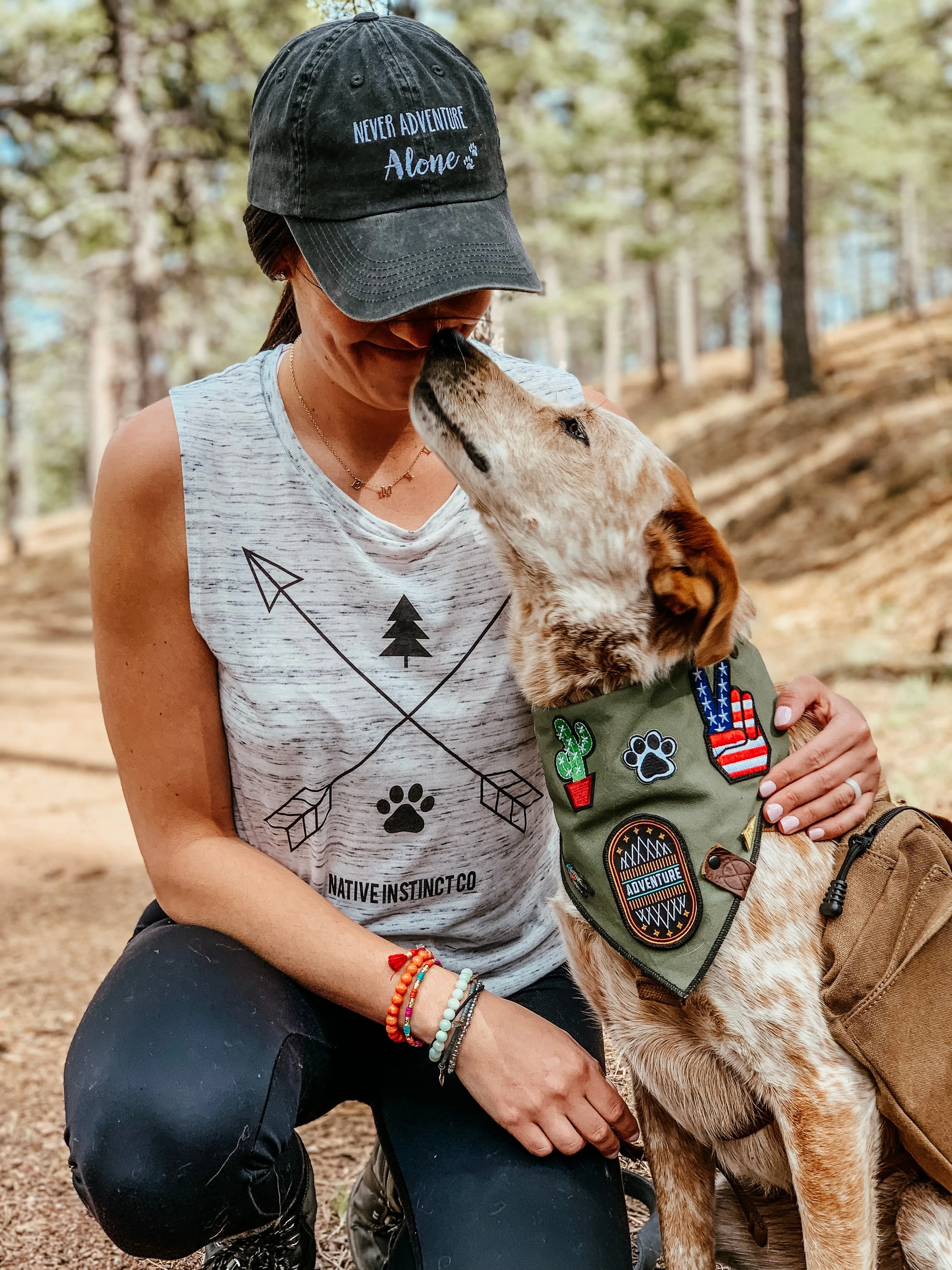 Black Never Adventure Alone Baseball Hat