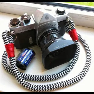 Black-White Acrylic Camera Strap