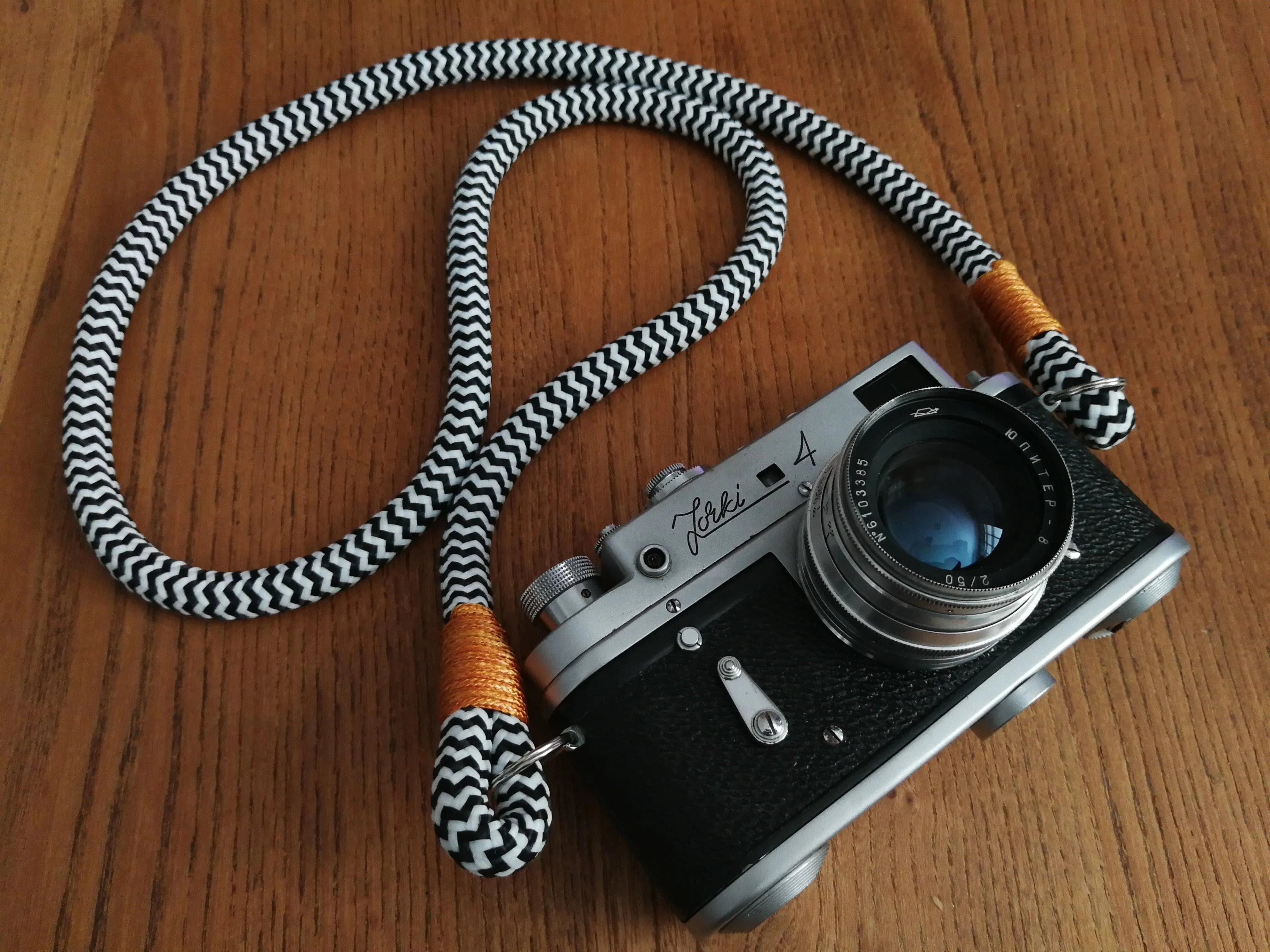 Black-White Acrylic Camera Strap