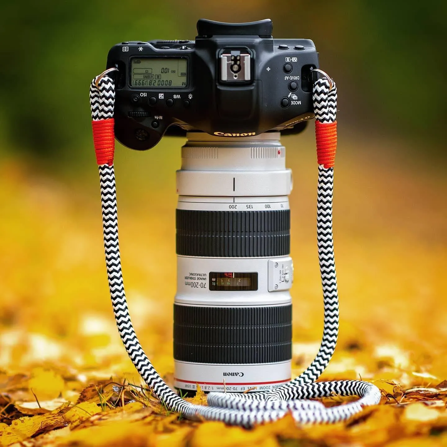 Black-White Acrylic Camera Strap