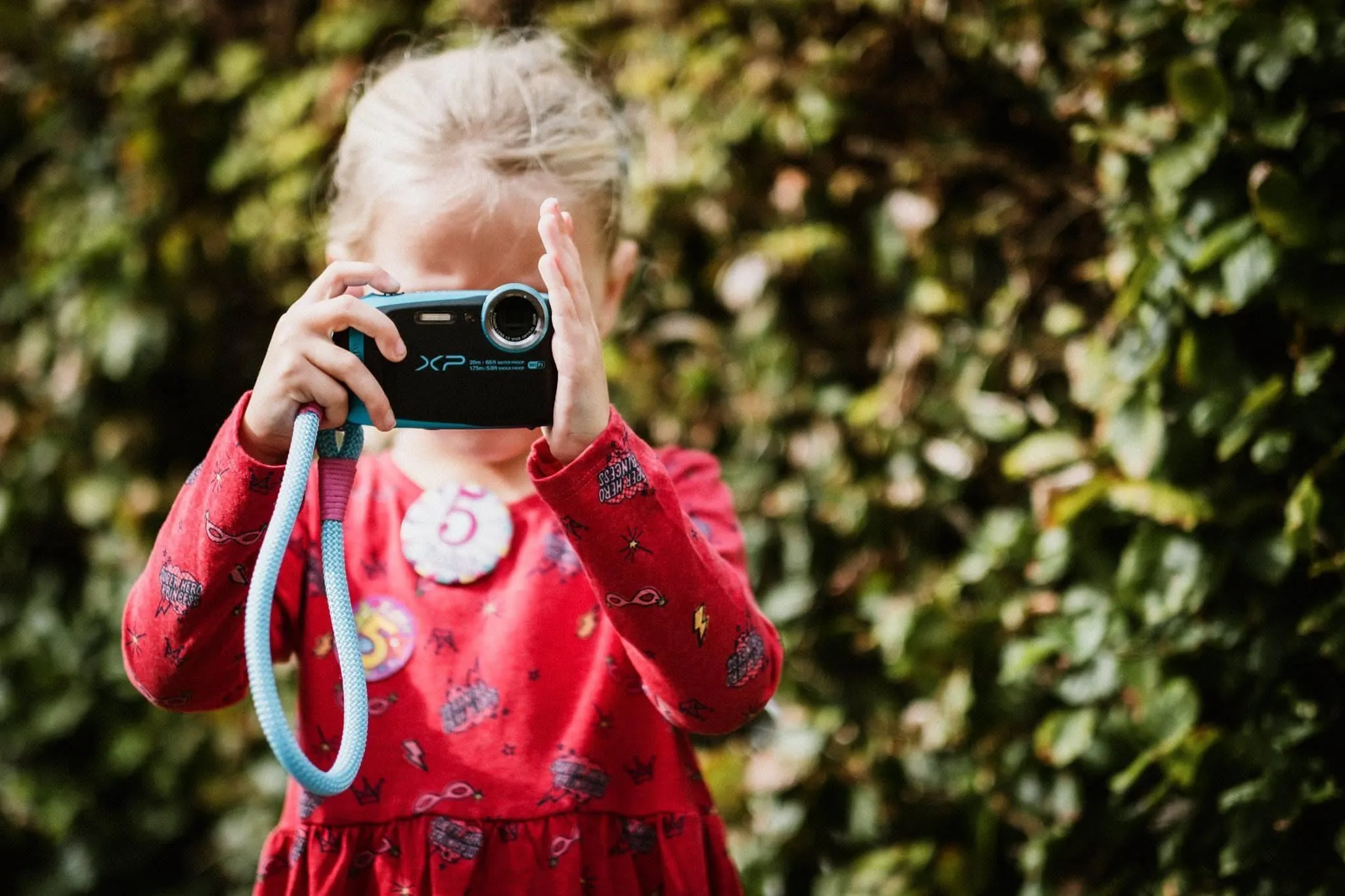 Blue-White Acrylic Camera Strap