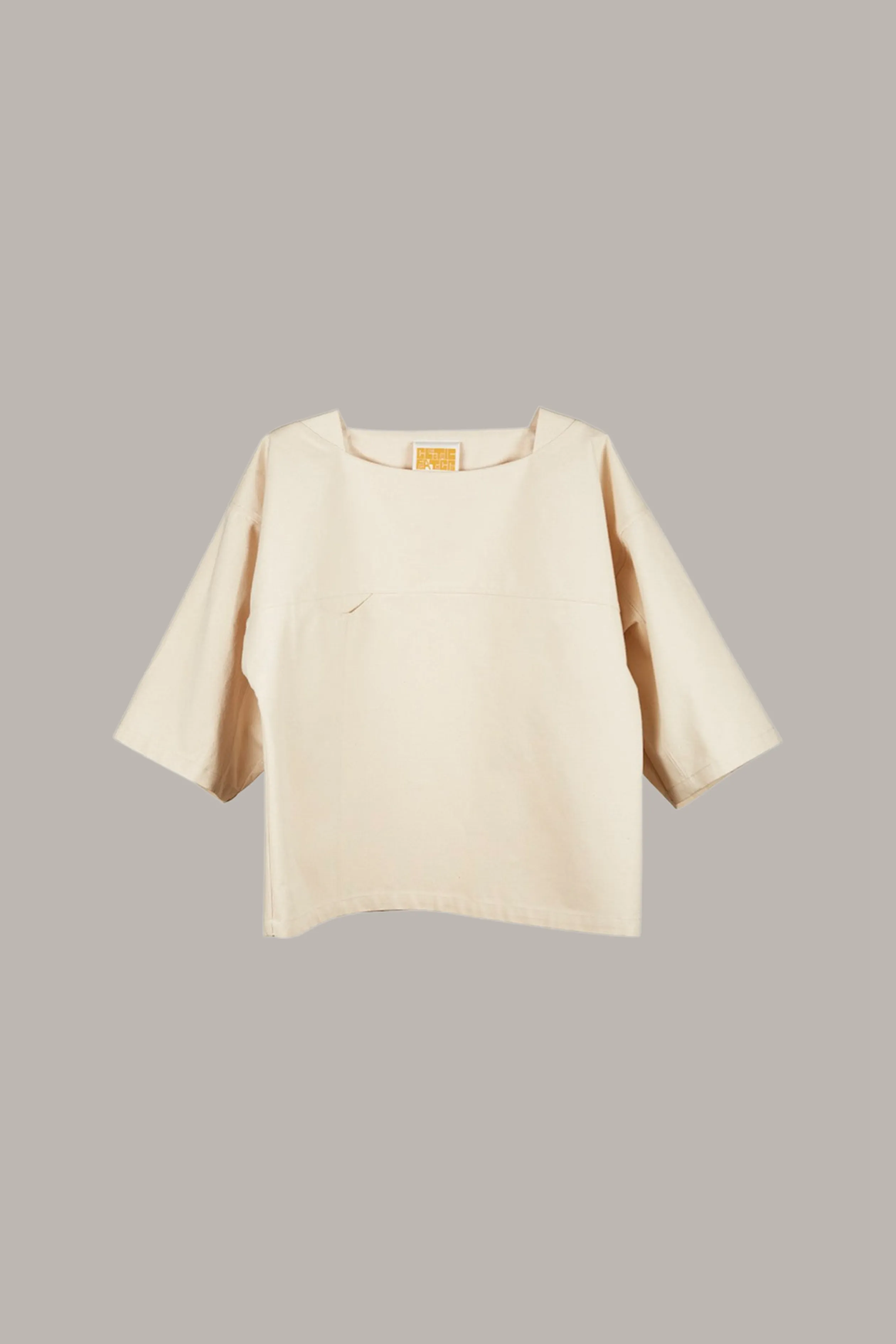 Boat Top in Black Cotton Canvas