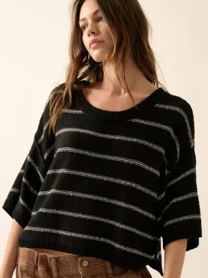 Boatneck Stripe Sweater