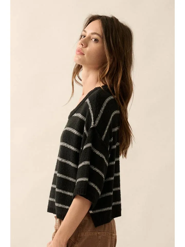 Boatneck Stripe Sweater
