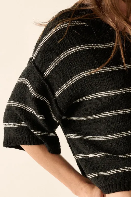 Boatneck Stripe Sweater