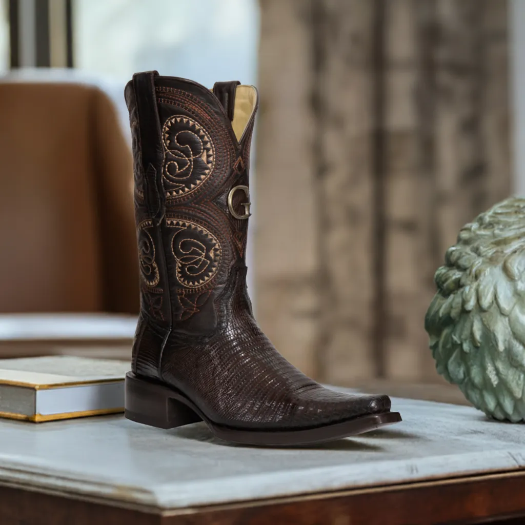 Botas Vaqueras Exoticas de Lizard Original para Hombre 'El General' - ID: 45073