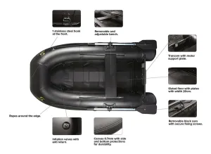 Carp Spirit BLACK BOAT ONE - 180