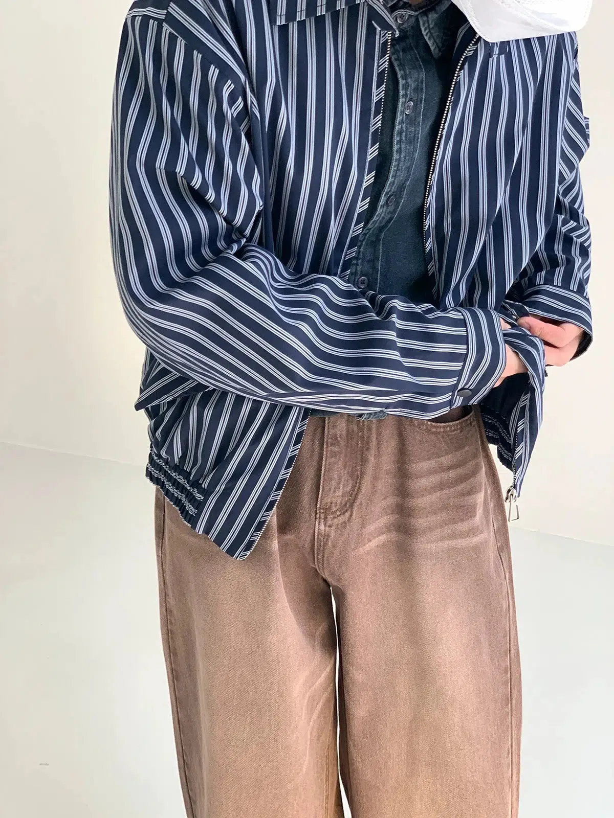 Casual Short Striped Jacket