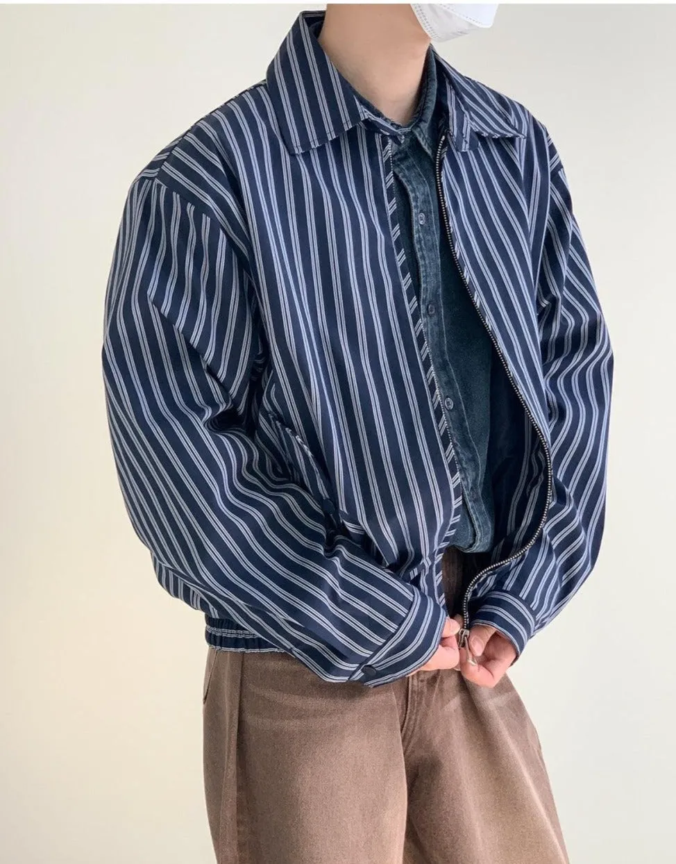 Casual Short Striped Jacket