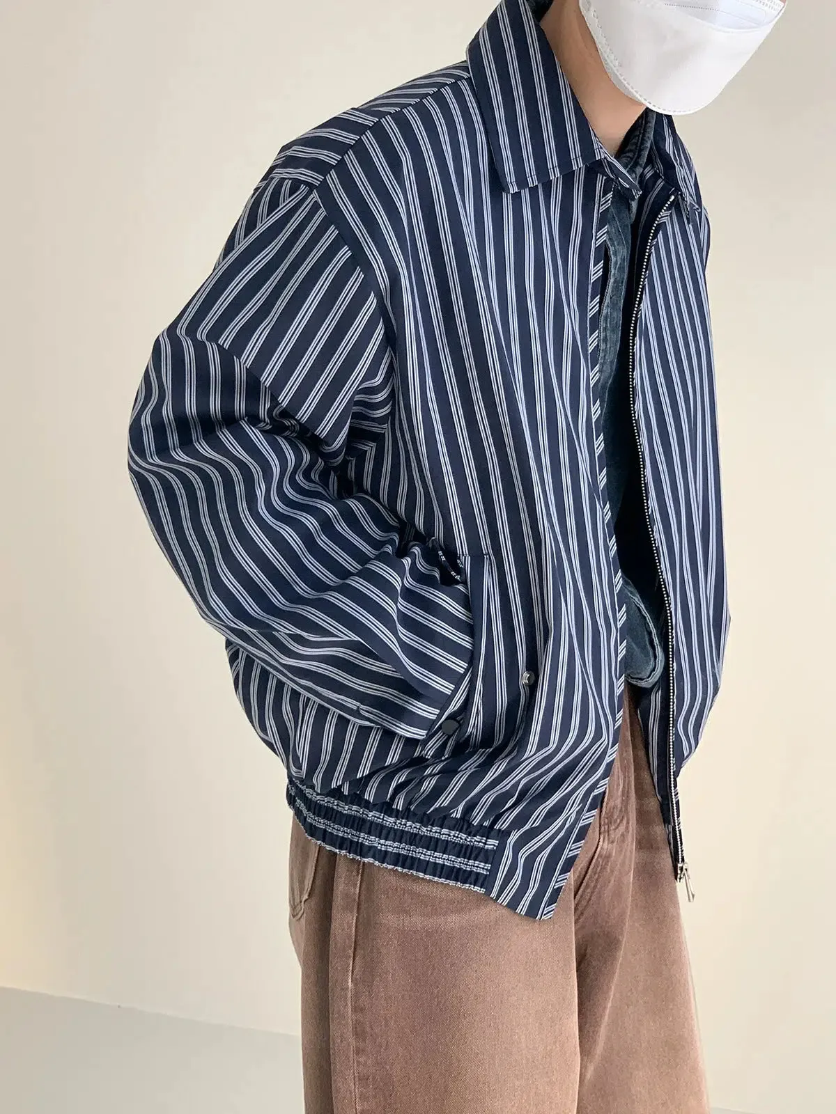 Casual Short Striped Jacket
