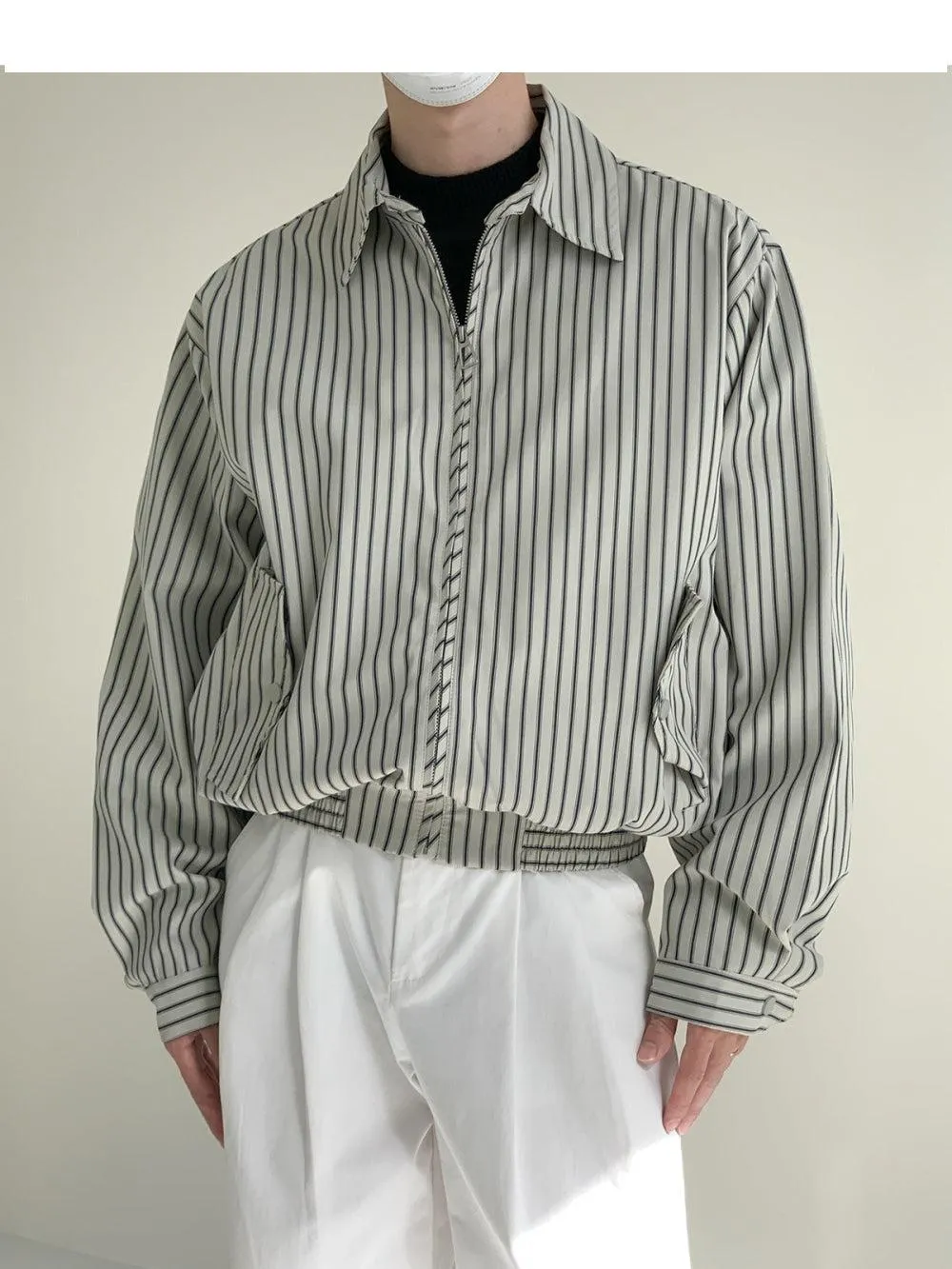 Casual Short Striped Jacket
