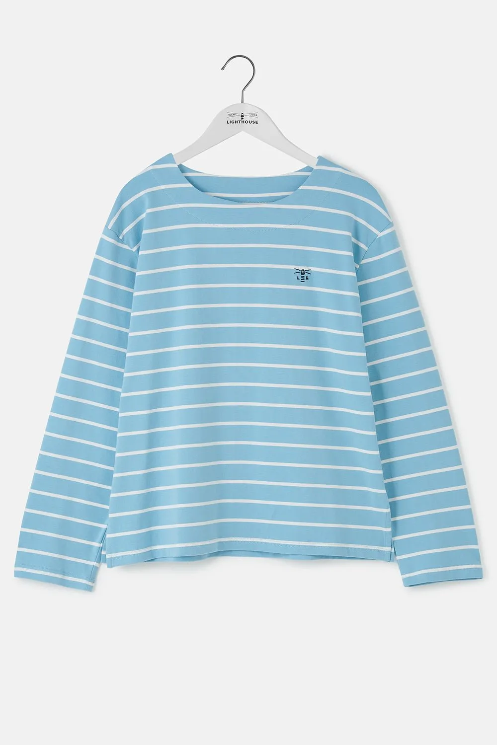 Causeway Breton Top - Marine Blue Stripe