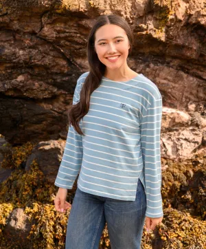 Causeway Breton Top - Marine Blue Stripe