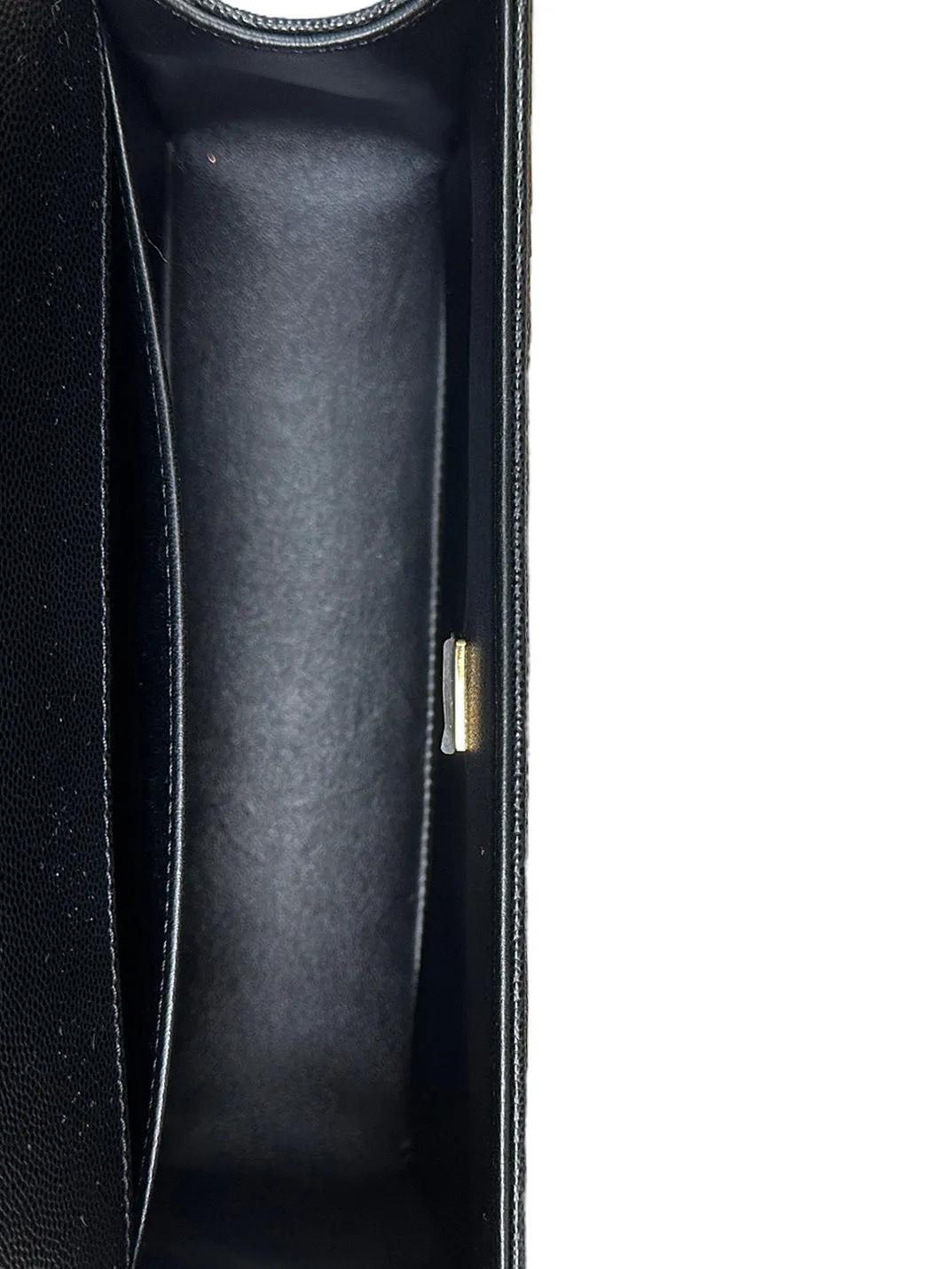 Chanel 2023 NEW Black Caviar Leather Quilted Medium Boy Bag