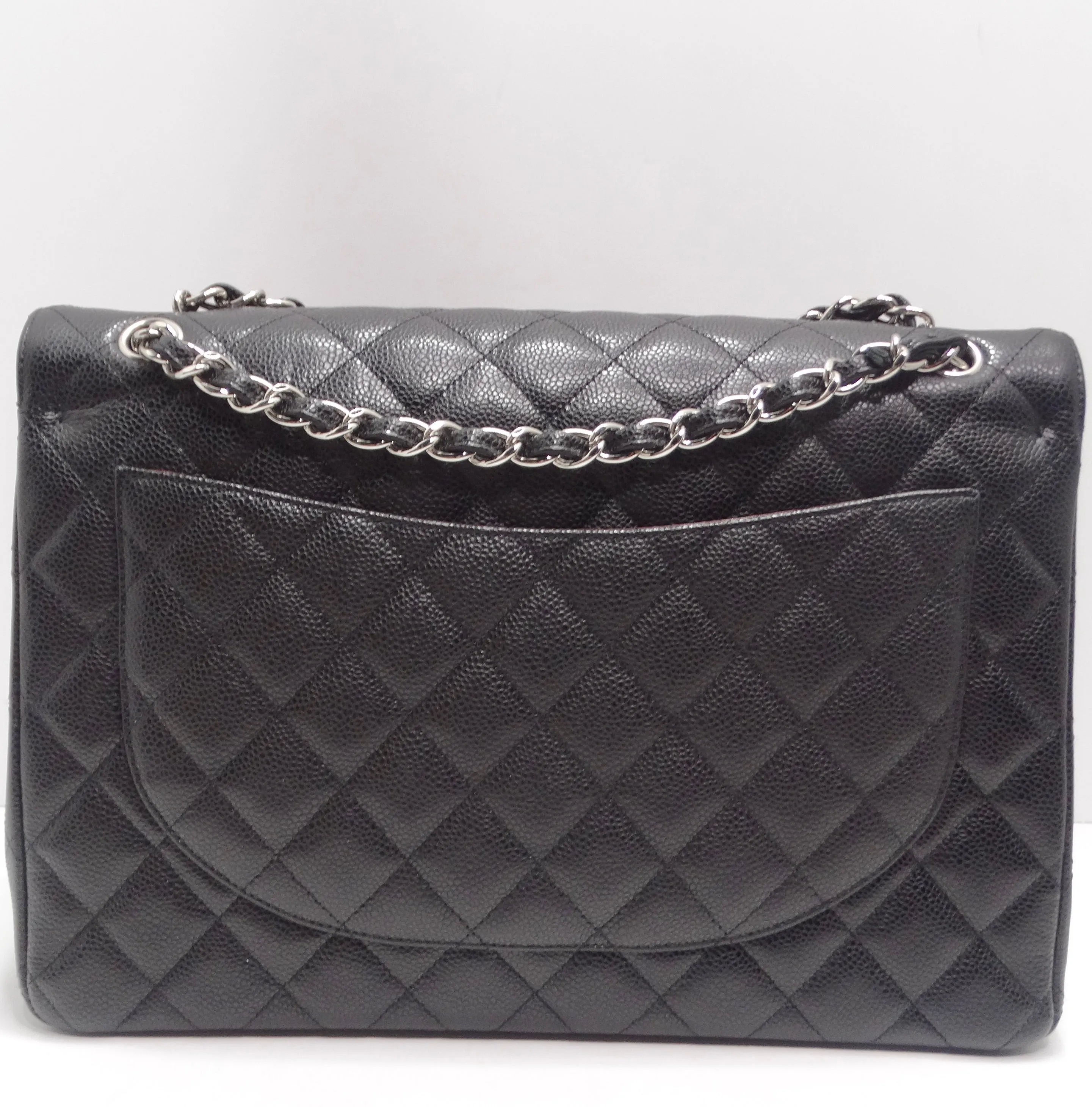 Chanel Caviar Quilted Jumbo Double Flap Black