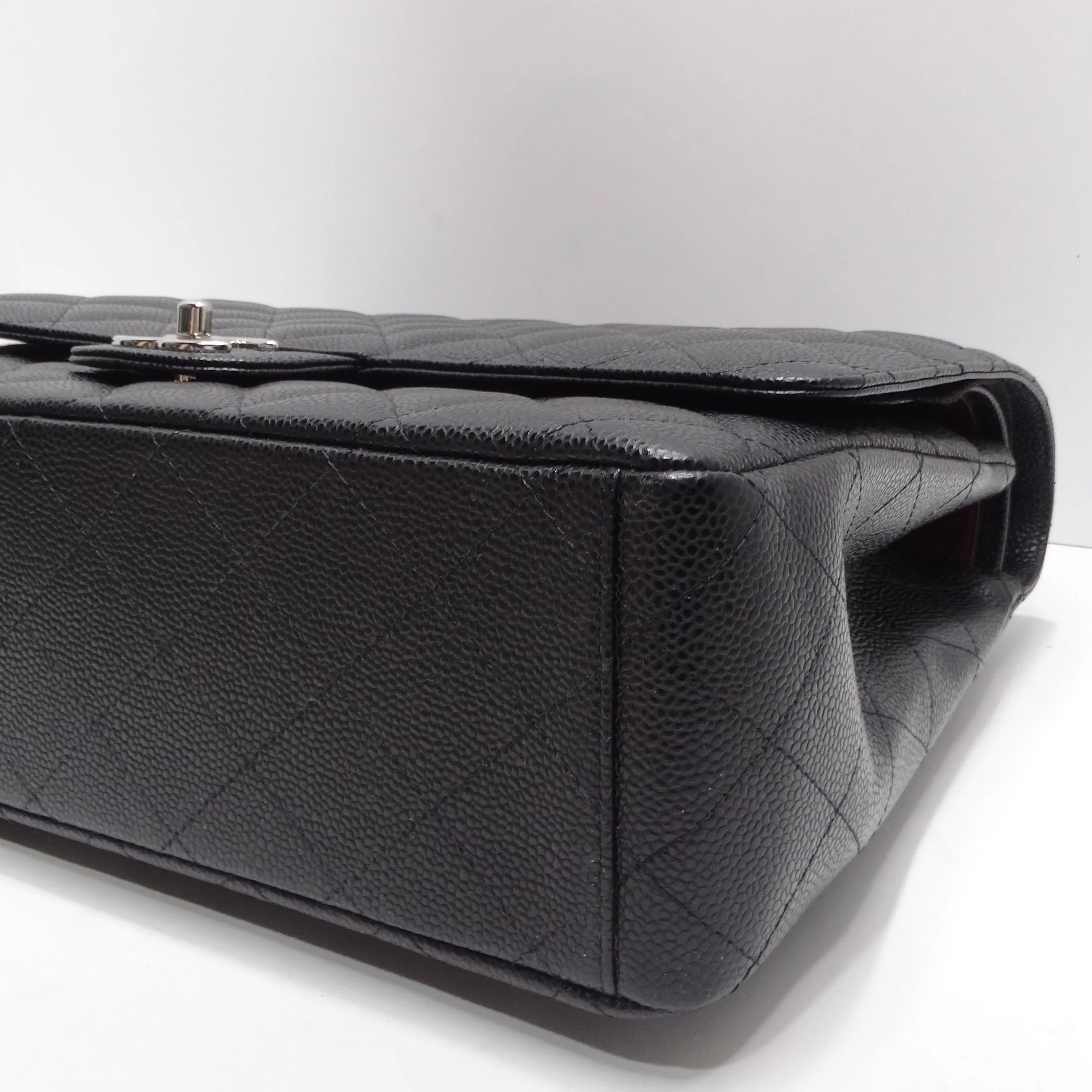 Chanel Caviar Quilted Jumbo Double Flap Black