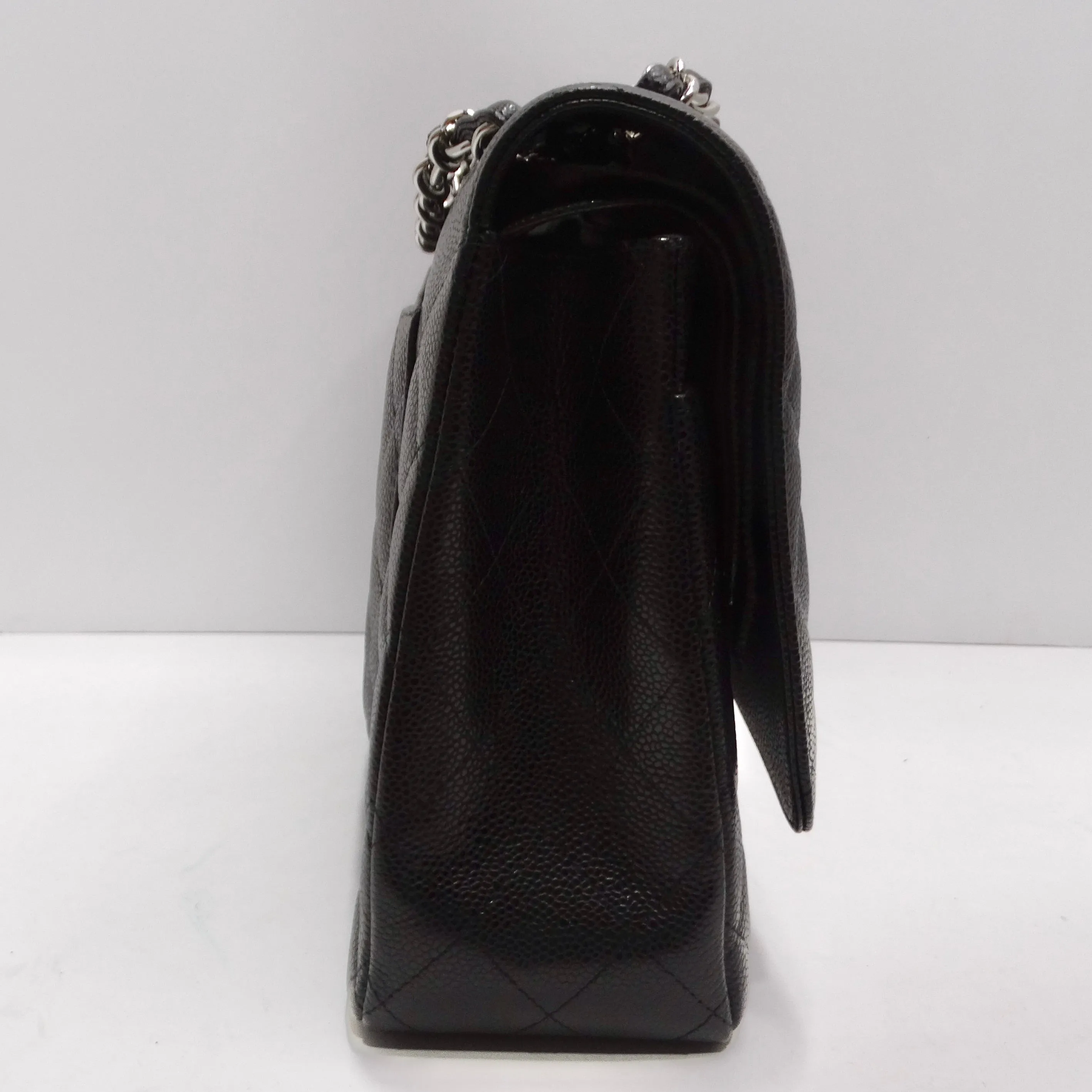 Chanel Caviar Quilted Jumbo Double Flap Black