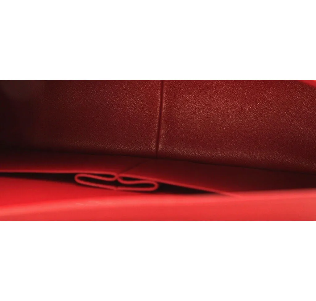 Chanel Jumbo Double Flap Bag Red Ruthenium Hardware