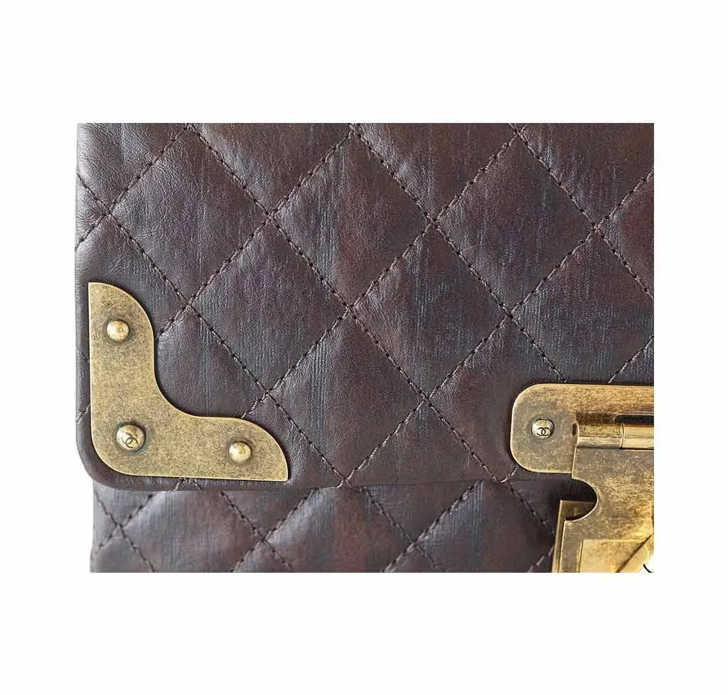 Chanel Medium Double Flap Bag Brown