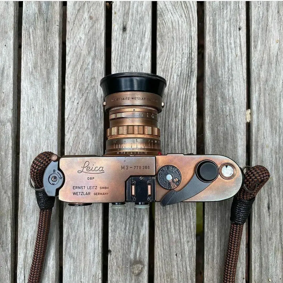Checkered Brown/Black Camera Strap