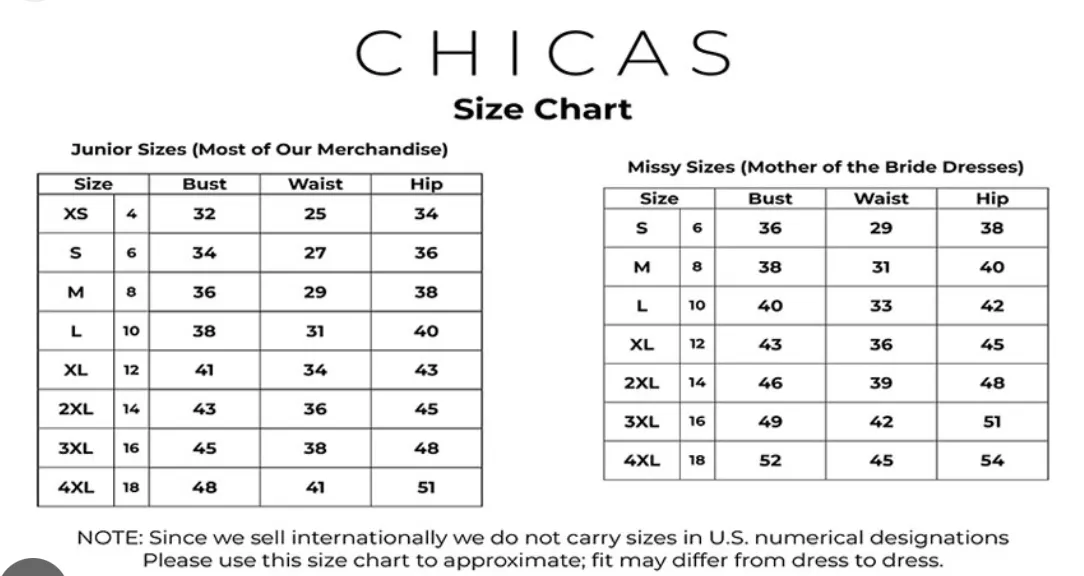Chicas Evening Gown C333