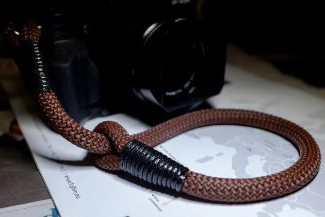 Chocolate Brown  Acrylic Camera Strap