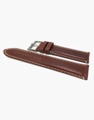 CHT Oil Tanned Leather White Contrast Stitching Water Resistant-Hadley-Roma MS885
