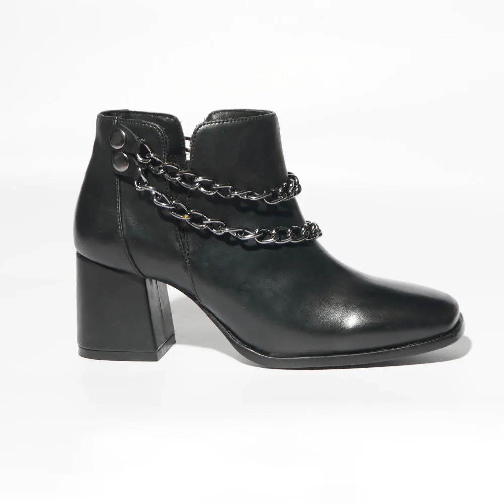 Chunky Metal Chain Boots